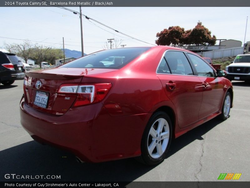 Barcelona Red Metallic / Black/Ash 2014 Toyota Camry SE