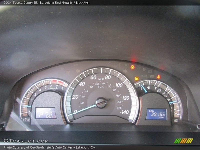 Barcelona Red Metallic / Black/Ash 2014 Toyota Camry SE