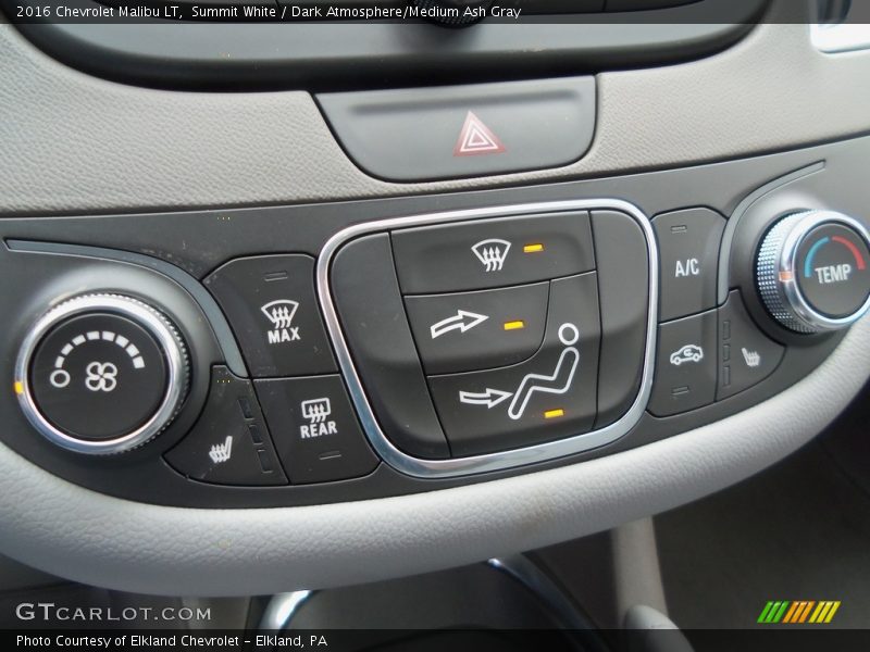 Summit White / Dark Atmosphere/Medium Ash Gray 2016 Chevrolet Malibu LT