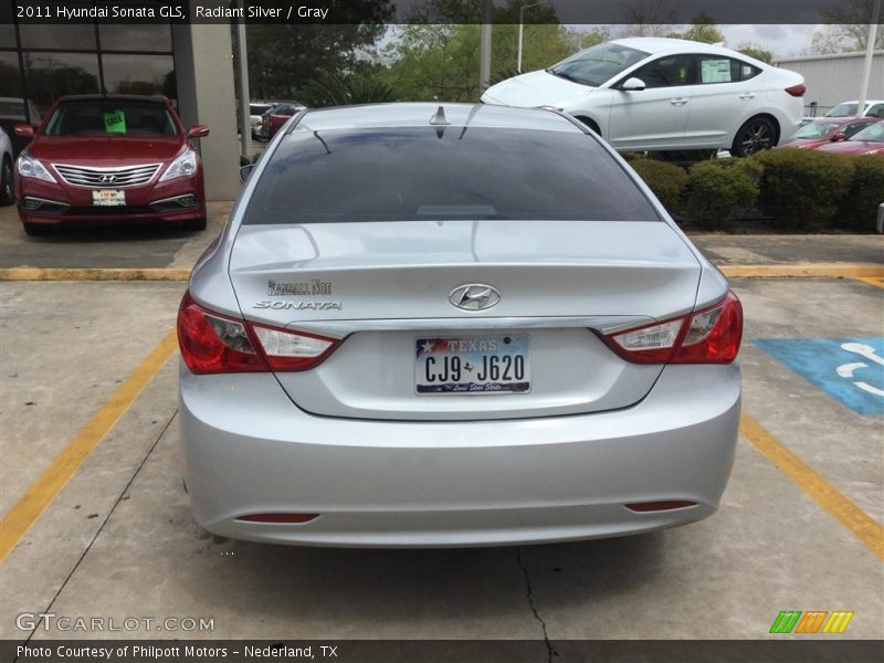 Radiant Silver / Gray 2011 Hyundai Sonata GLS