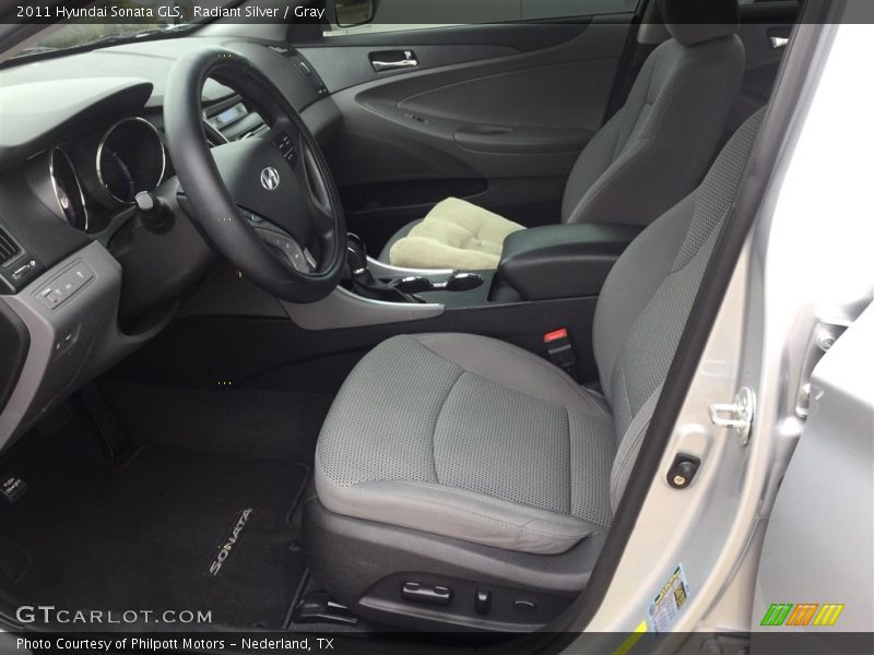 Radiant Silver / Gray 2011 Hyundai Sonata GLS