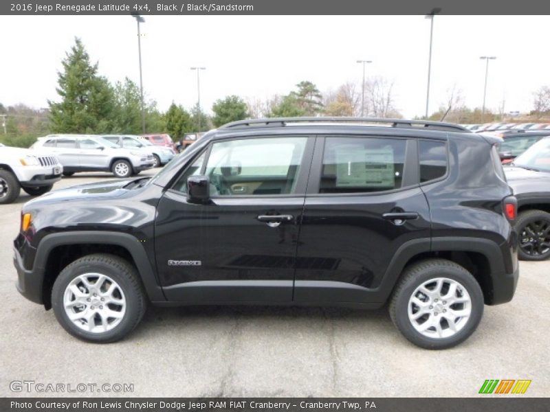 Black / Black/Sandstorm 2016 Jeep Renegade Latitude 4x4