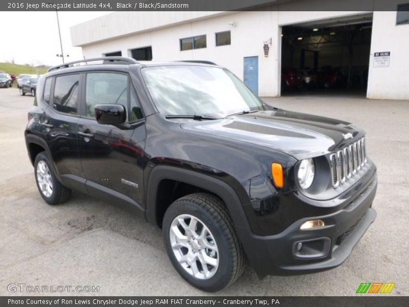 Black / Black/Sandstorm 2016 Jeep Renegade Latitude 4x4