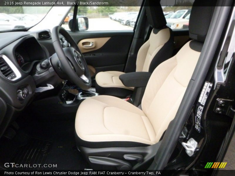 Black / Black/Sandstorm 2016 Jeep Renegade Latitude 4x4