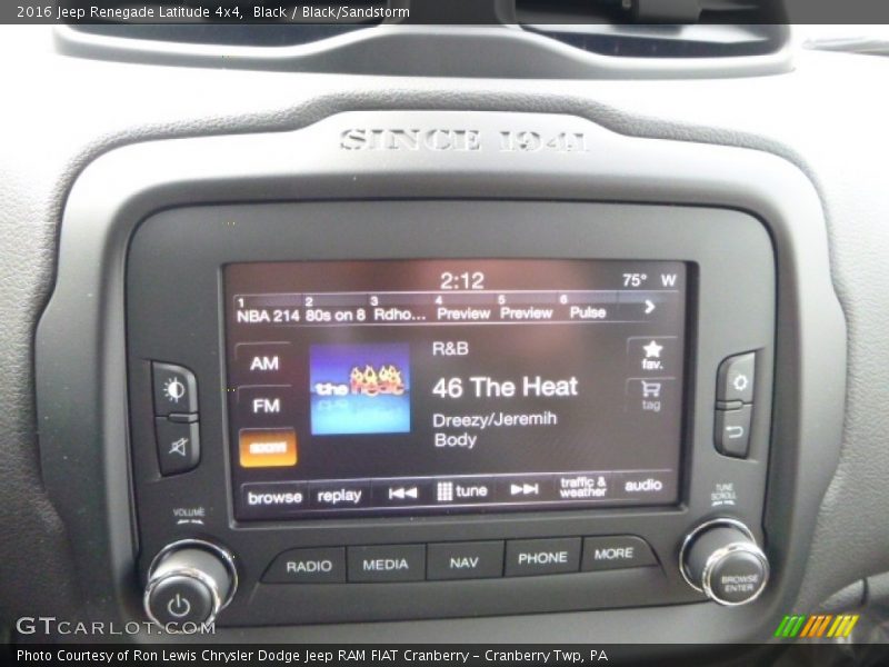 Black / Black/Sandstorm 2016 Jeep Renegade Latitude 4x4