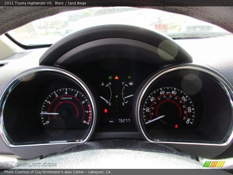 Black / Sand Beige 2011 Toyota Highlander V6