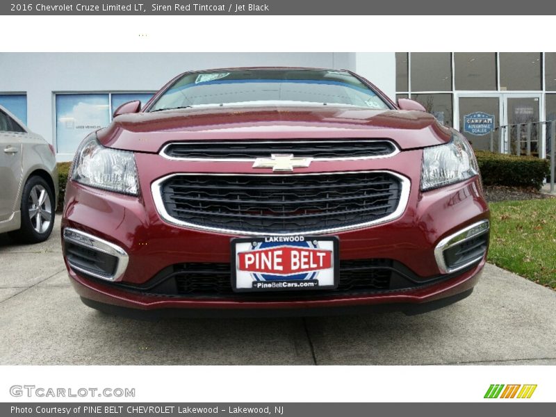 Siren Red Tintcoat / Jet Black 2016 Chevrolet Cruze Limited LT