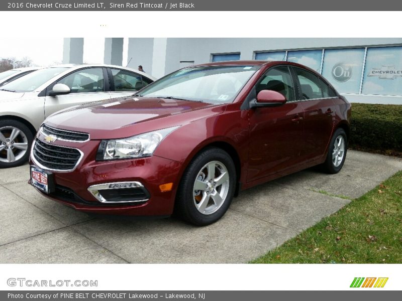 Siren Red Tintcoat / Jet Black 2016 Chevrolet Cruze Limited LT