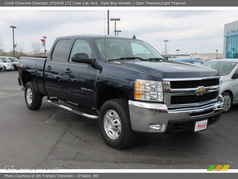 Dark Blue Metallic / Dark Titanium/Light Titanium 2008 Chevrolet Silverado 2500HD LTZ Crew Cab 4x4