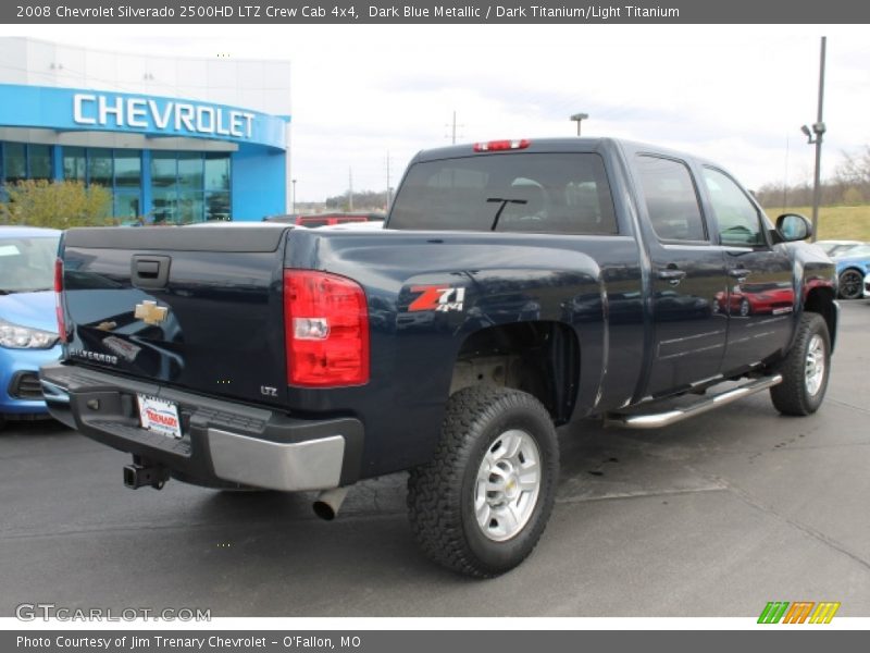 Dark Blue Metallic / Dark Titanium/Light Titanium 2008 Chevrolet Silverado 2500HD LTZ Crew Cab 4x4