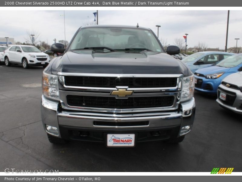 Dark Blue Metallic / Dark Titanium/Light Titanium 2008 Chevrolet Silverado 2500HD LTZ Crew Cab 4x4
