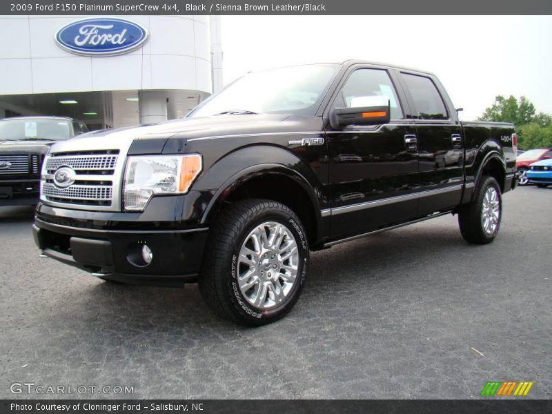 Black / Sienna Brown Leather/Black 2009 Ford F150 Platinum SuperCrew 4x4