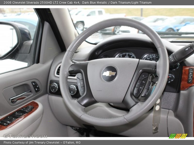Dark Blue Metallic / Dark Titanium/Light Titanium 2008 Chevrolet Silverado 2500HD LTZ Crew Cab 4x4