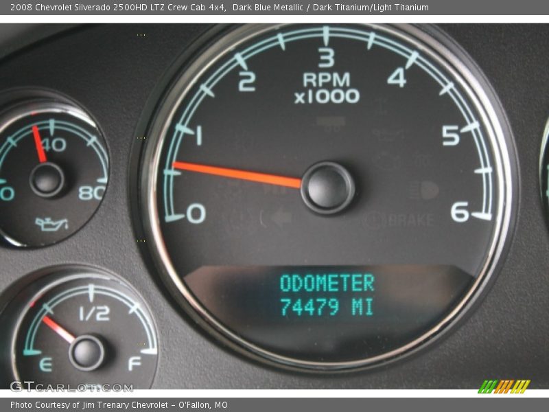 Dark Blue Metallic / Dark Titanium/Light Titanium 2008 Chevrolet Silverado 2500HD LTZ Crew Cab 4x4