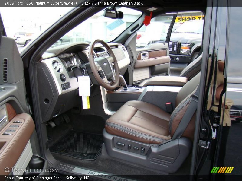 Black / Sienna Brown Leather/Black 2009 Ford F150 Platinum SuperCrew 4x4