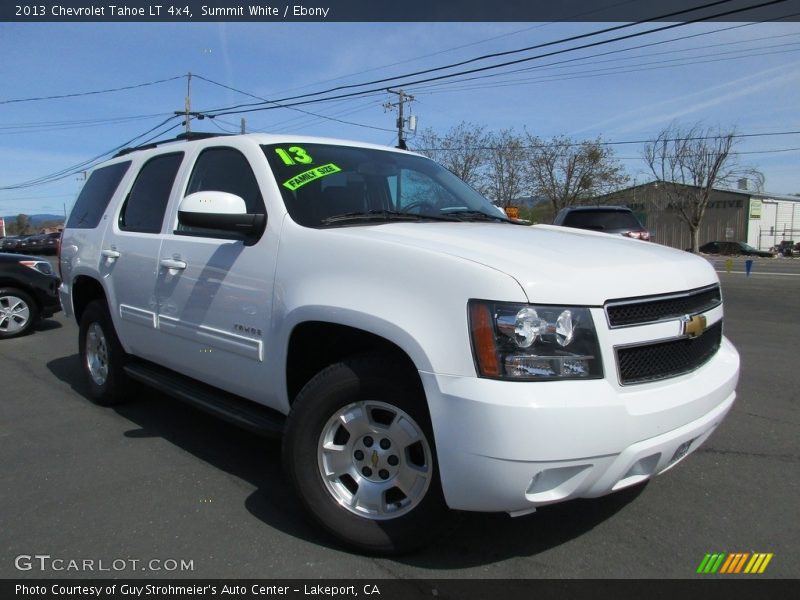 Summit White / Ebony 2013 Chevrolet Tahoe LT 4x4