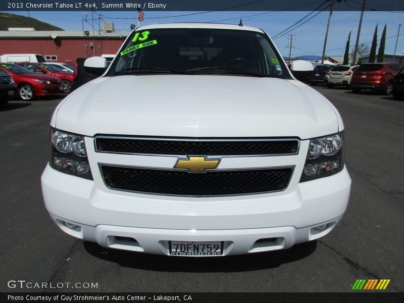 Summit White / Ebony 2013 Chevrolet Tahoe LT 4x4