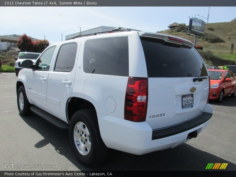 Summit White / Ebony 2013 Chevrolet Tahoe LT 4x4
