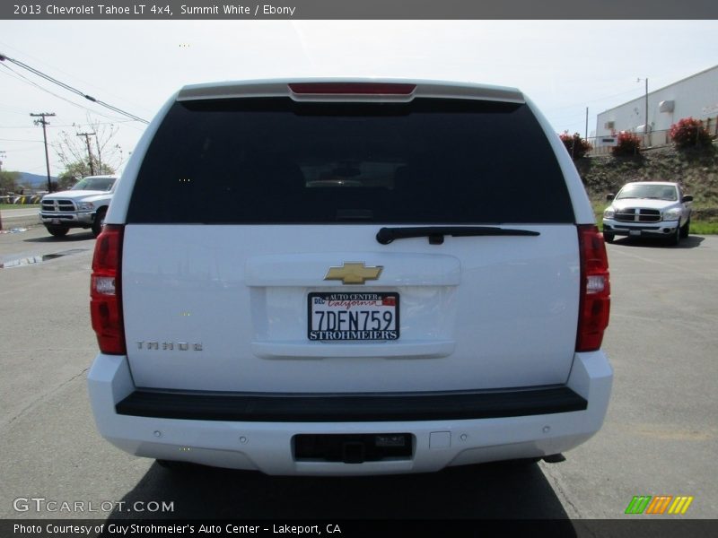 Summit White / Ebony 2013 Chevrolet Tahoe LT 4x4