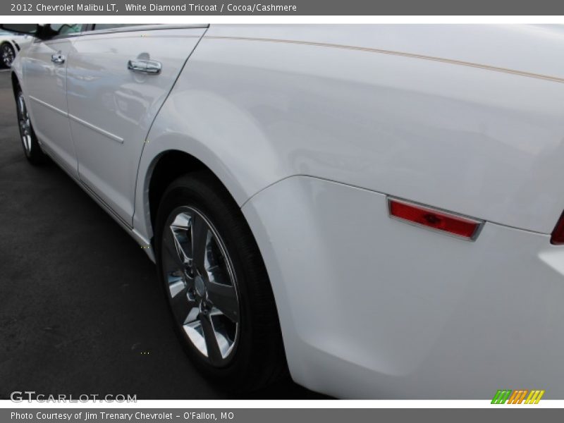 White Diamond Tricoat / Cocoa/Cashmere 2012 Chevrolet Malibu LT