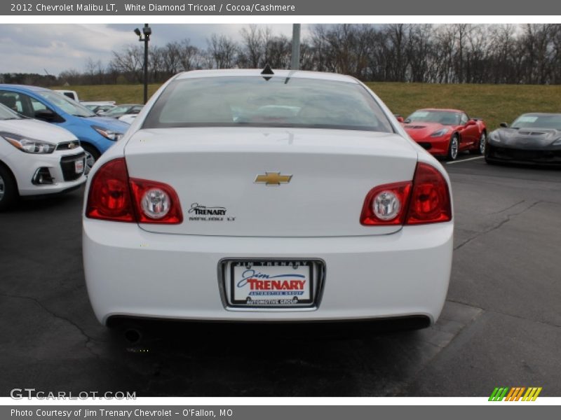 White Diamond Tricoat / Cocoa/Cashmere 2012 Chevrolet Malibu LT
