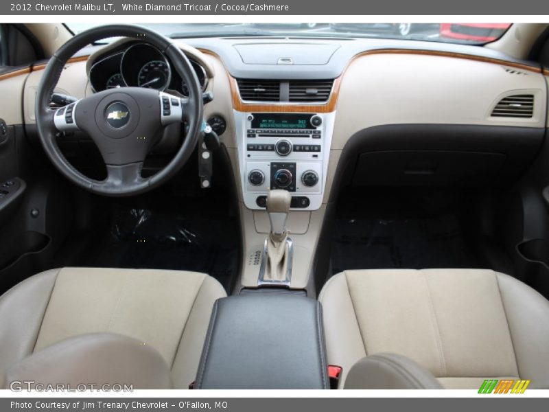 White Diamond Tricoat / Cocoa/Cashmere 2012 Chevrolet Malibu LT