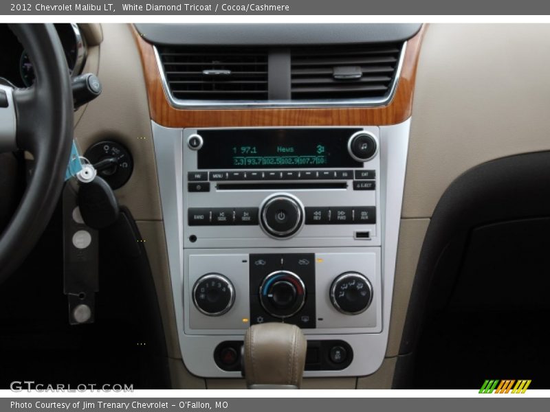 White Diamond Tricoat / Cocoa/Cashmere 2012 Chevrolet Malibu LT