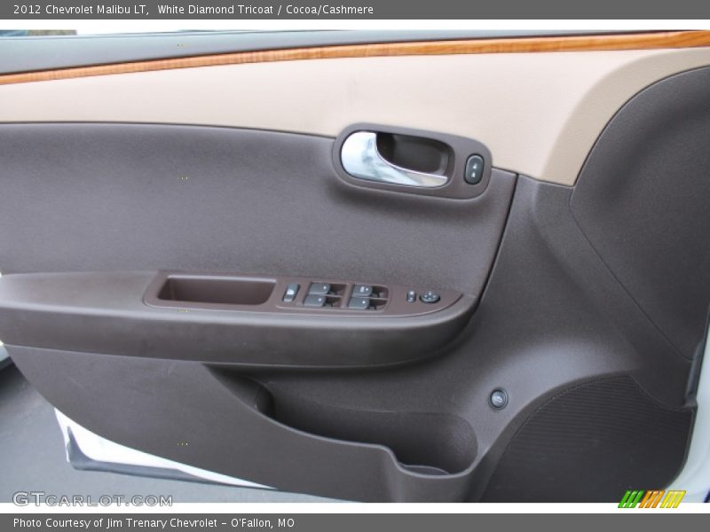 White Diamond Tricoat / Cocoa/Cashmere 2012 Chevrolet Malibu LT