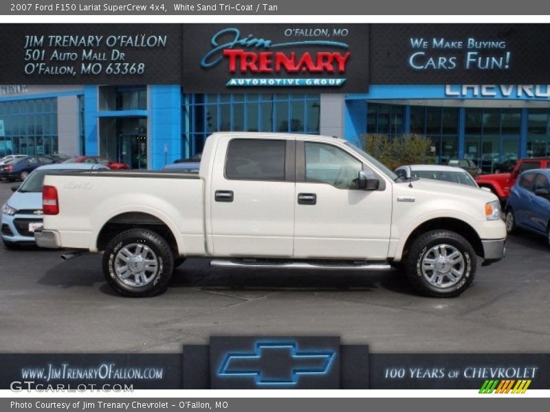 White Sand Tri-Coat / Tan 2007 Ford F150 Lariat SuperCrew 4x4