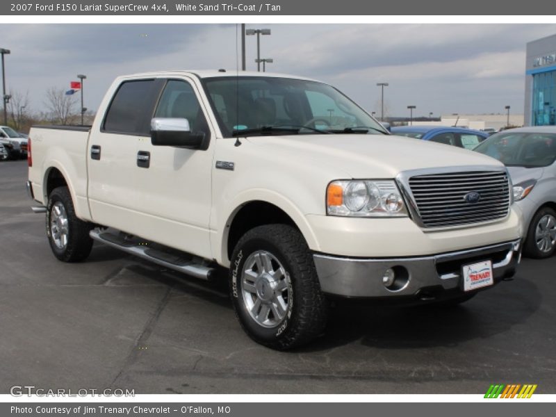 White Sand Tri-Coat / Tan 2007 Ford F150 Lariat SuperCrew 4x4