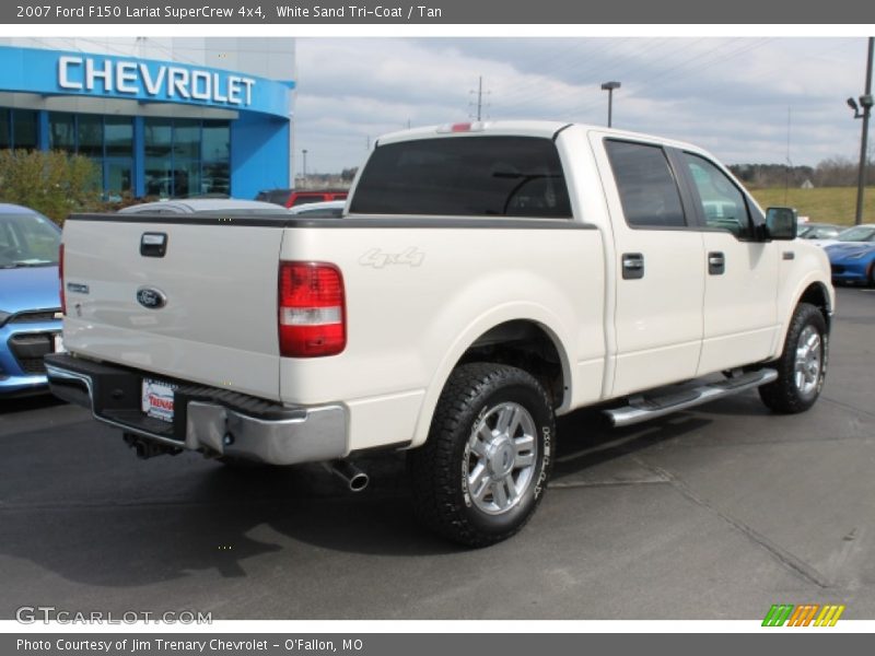 White Sand Tri-Coat / Tan 2007 Ford F150 Lariat SuperCrew 4x4