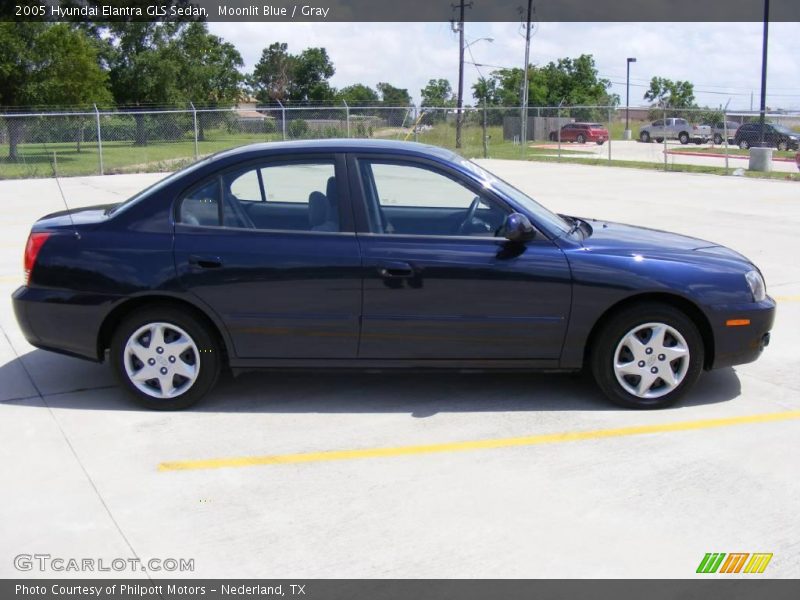 Moonlit Blue / Gray 2005 Hyundai Elantra GLS Sedan
