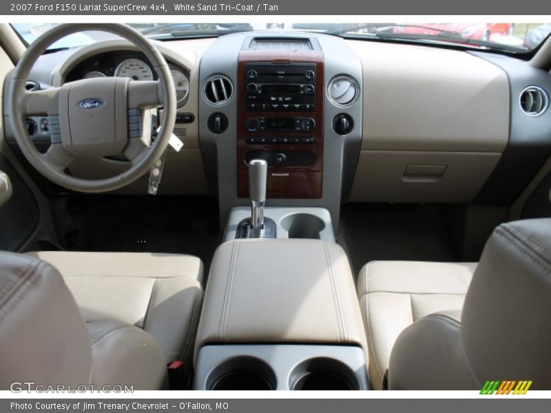 White Sand Tri-Coat / Tan 2007 Ford F150 Lariat SuperCrew 4x4
