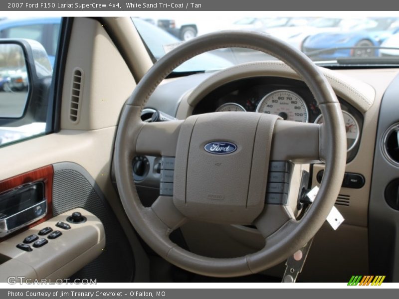 White Sand Tri-Coat / Tan 2007 Ford F150 Lariat SuperCrew 4x4