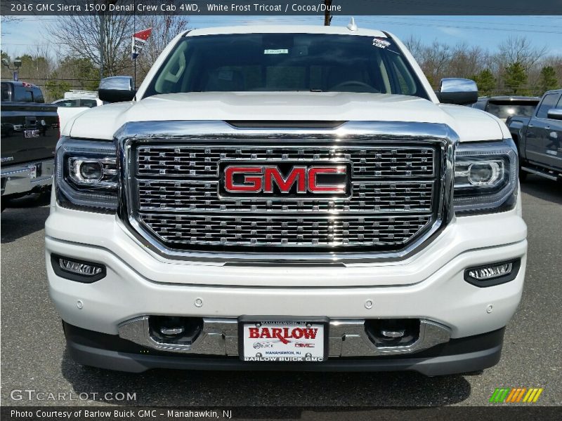 White Frost Tricoat / Cocoa/Dune 2016 GMC Sierra 1500 Denali Crew Cab 4WD