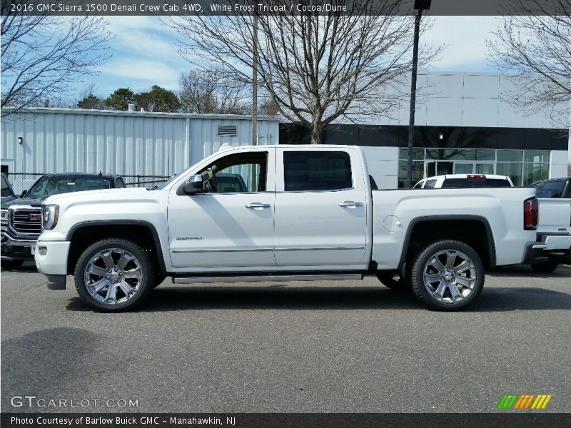 White Frost Tricoat / Cocoa/Dune 2016 GMC Sierra 1500 Denali Crew Cab 4WD