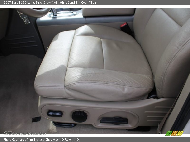 White Sand Tri-Coat / Tan 2007 Ford F150 Lariat SuperCrew 4x4