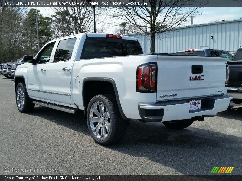 White Frost Tricoat / Cocoa/Dune 2016 GMC Sierra 1500 Denali Crew Cab 4WD
