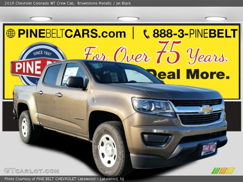 Brownstone Metallic / Jet Black 2016 Chevrolet Colorado WT Crew Cab