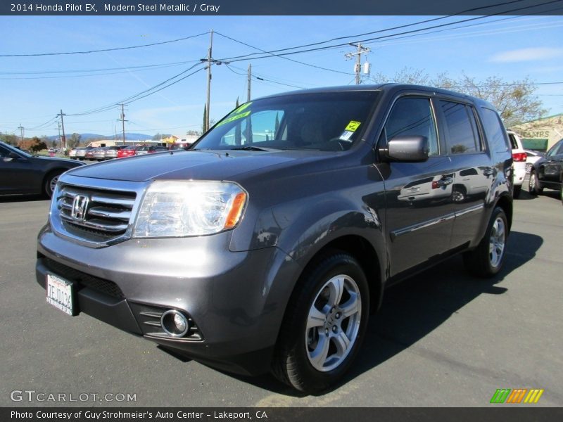 Modern Steel Metallic / Gray 2014 Honda Pilot EX