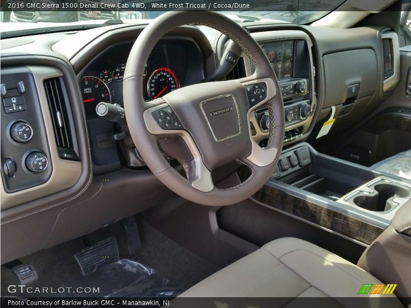 White Frost Tricoat / Cocoa/Dune 2016 GMC Sierra 1500 Denali Crew Cab 4WD