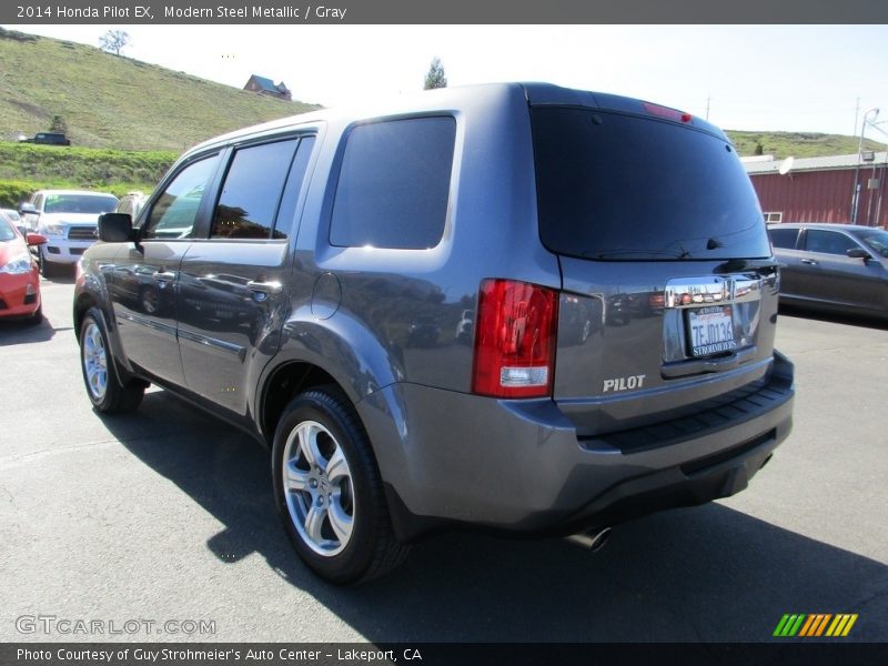 Modern Steel Metallic / Gray 2014 Honda Pilot EX