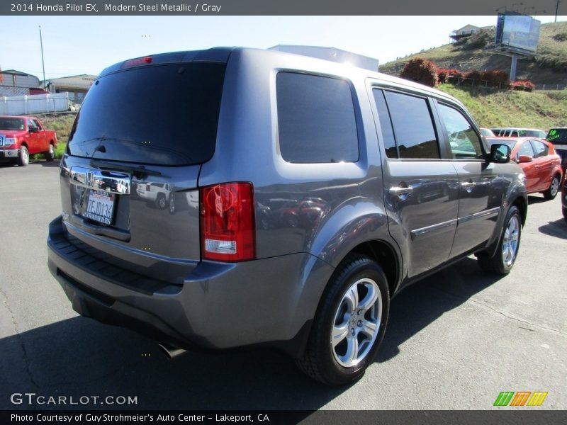 Modern Steel Metallic / Gray 2014 Honda Pilot EX