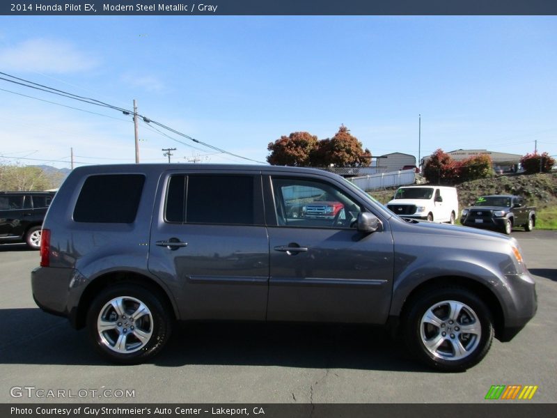 Modern Steel Metallic / Gray 2014 Honda Pilot EX