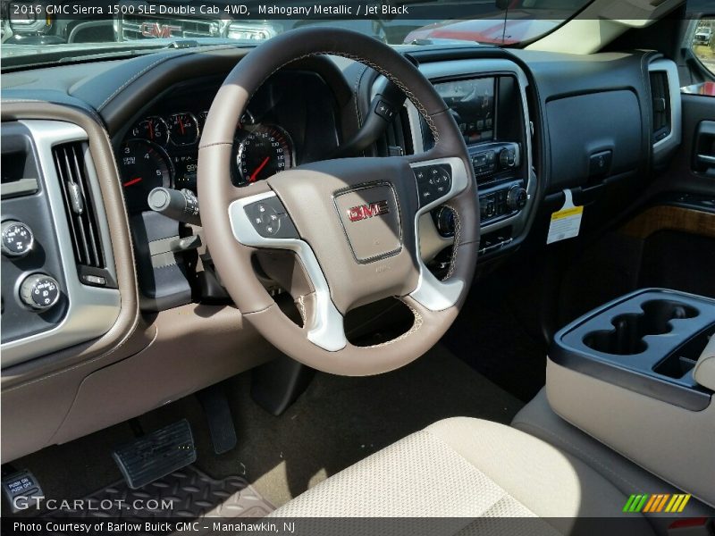 Mahogany Metallic / Jet Black 2016 GMC Sierra 1500 SLE Double Cab 4WD