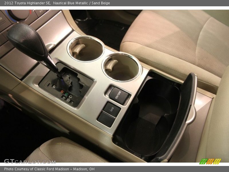 Nautical Blue Metallic / Sand Beige 2012 Toyota Highlander SE