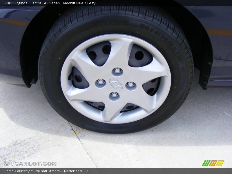 Moonlit Blue / Gray 2005 Hyundai Elantra GLS Sedan