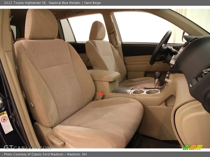 Nautical Blue Metallic / Sand Beige 2012 Toyota Highlander SE