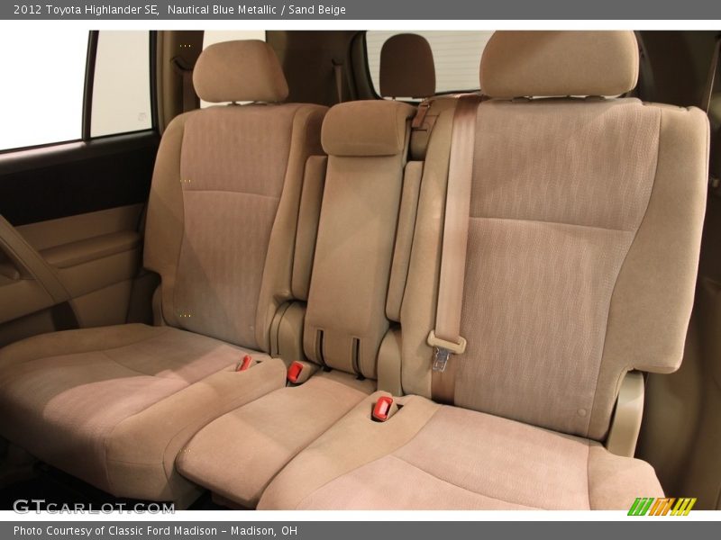 Nautical Blue Metallic / Sand Beige 2012 Toyota Highlander SE