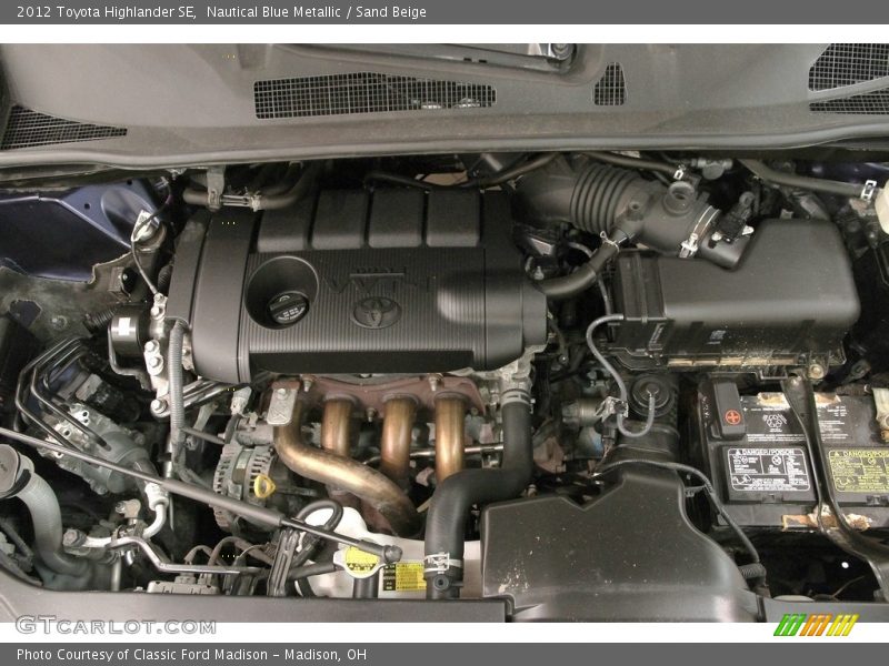 Nautical Blue Metallic / Sand Beige 2012 Toyota Highlander SE